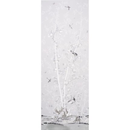 BRIGHTON PAVILION PANEL BLACK & WHITE Wall Mural Panel by Schumacher
