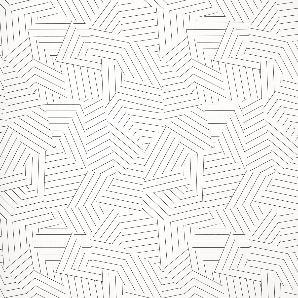 5007973.jpg DECONSTRUCTED STRIPE BLACK Wallpaper by Schumacher - Image 1