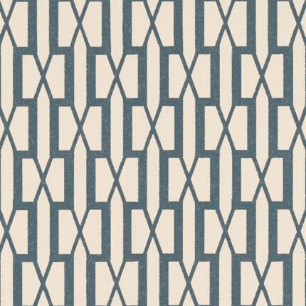 BELVEDERE PEACOCK BLUE Wallcovering by Schumacher