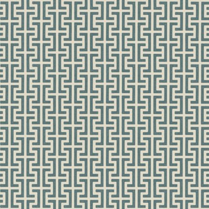 TEMPLE PEACOCK BLUE Wallcovering by Schumacher