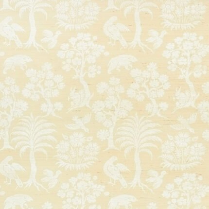 WOODLAND SILHOUETTE SISAL IVORY Grasscloth Wallcovering by Schumacher