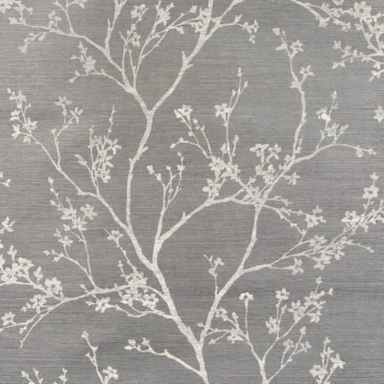 TWIGGY SISAL CHARCOAL Wallpaper by Schumacher