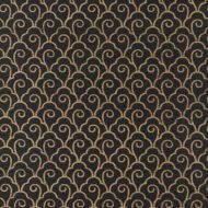 GOLD ON JET Grasscloth