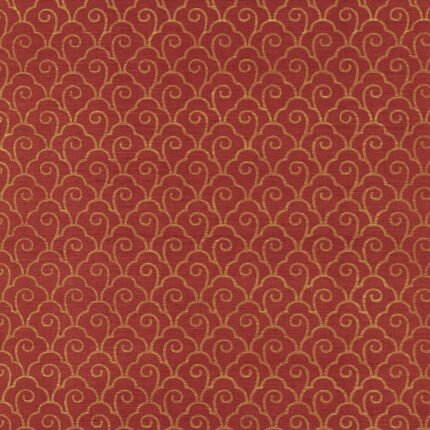 SCALLOP FILIGREE SISAL GOLD ON LACQUER Grasscloth Wallcovering by Schumacher