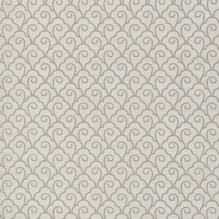 SCALLOP FILIGREE SISAL FOG Grasscloth Wallcovering by Schumacher