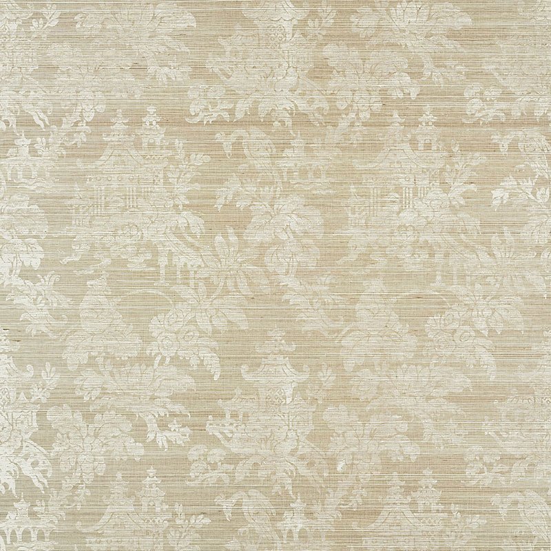 5008321.jpg BRIGHTON SISAL FOG Grasscloth Wallcovering by Schumacher Shangri-la Wallpaper SCH-5008321