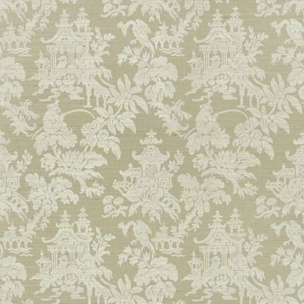 BRIGHTON SISAL SAGE Grasscloth Wallcovering by Schumacher