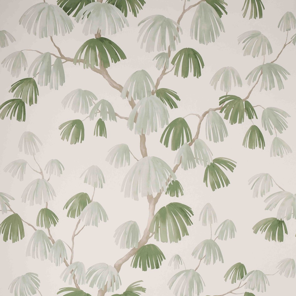WEEPING PINE SAGE Wallcovering by Schumacher Sage