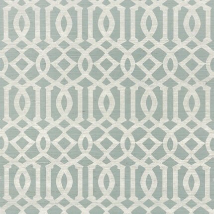 IMPERIAL TRELLIS SISAL SKY Grasscloth Wallcovering by Schumacher