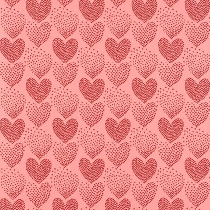 HEART OF HEARTS RED & PINK Wallpaper by Schumacher