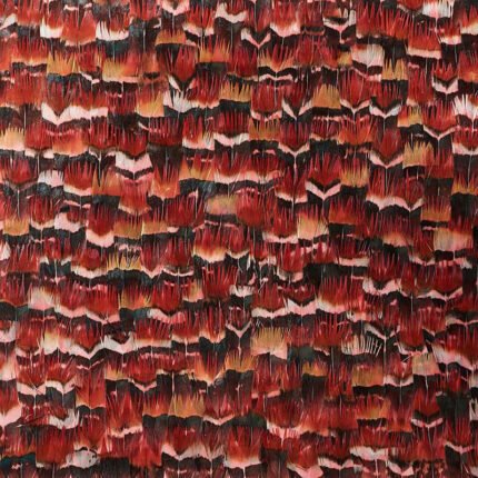 GARNET RAINBOW Panel by Schumacher Plume Wallpaper SCH-5008373