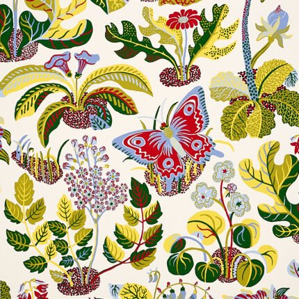 EXOTIC BUTTERFLY MULTI Wallpaper by Schumacher