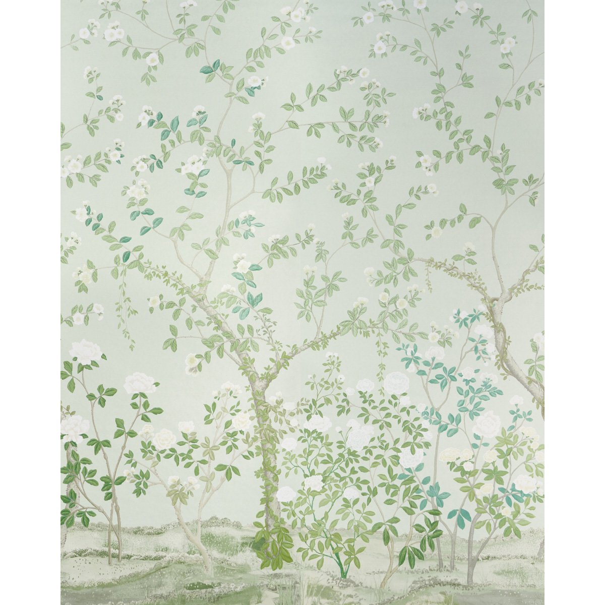 MADAME DE POMPADOUR PANEL SET GREEN Panel Set by Schumacher Green