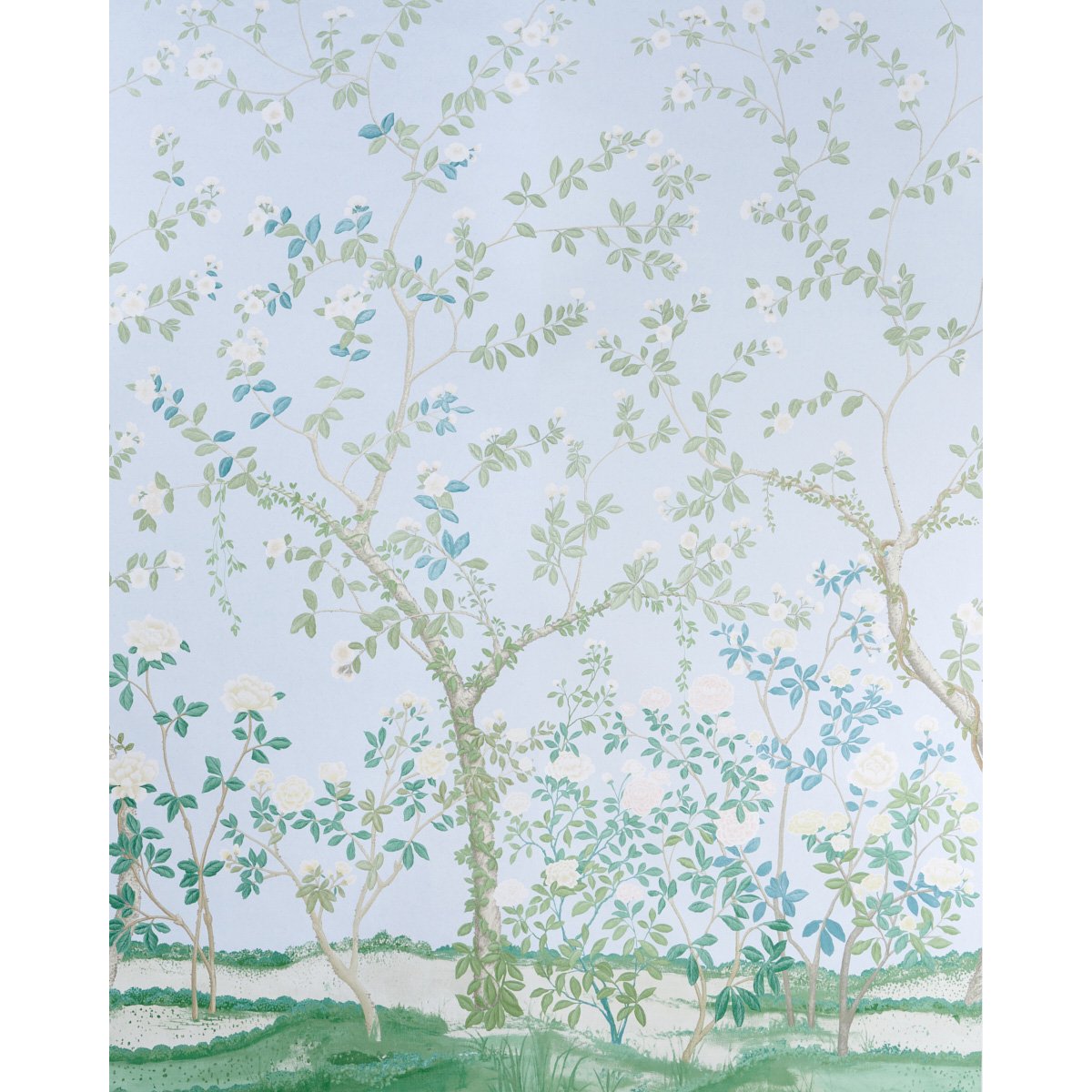 MADAME DE POMPADOUR PANEL SET BLUE Panel Set by Schumacher Blue