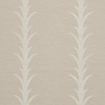 ACANTHUS STRIPE VINYL TAUPE Wallcovering by Schumacher