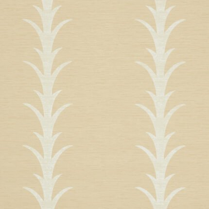 ACANTHUS STRIPE VINYL NATURAL Wallcovering by Schumacher