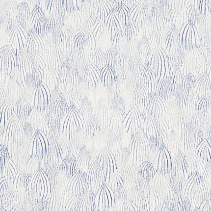 Feathers INDIGO Wallpaper by Schumacher
