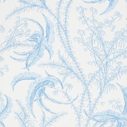 Ocean Toile DELFT Wallpaper by Schumacher
