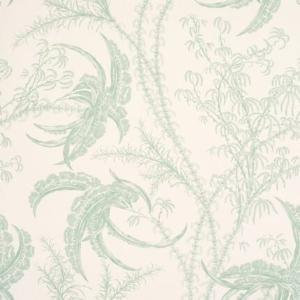 Ocean Toile EUCALYPTUS ON LINEN Wallcovering by Schumacher