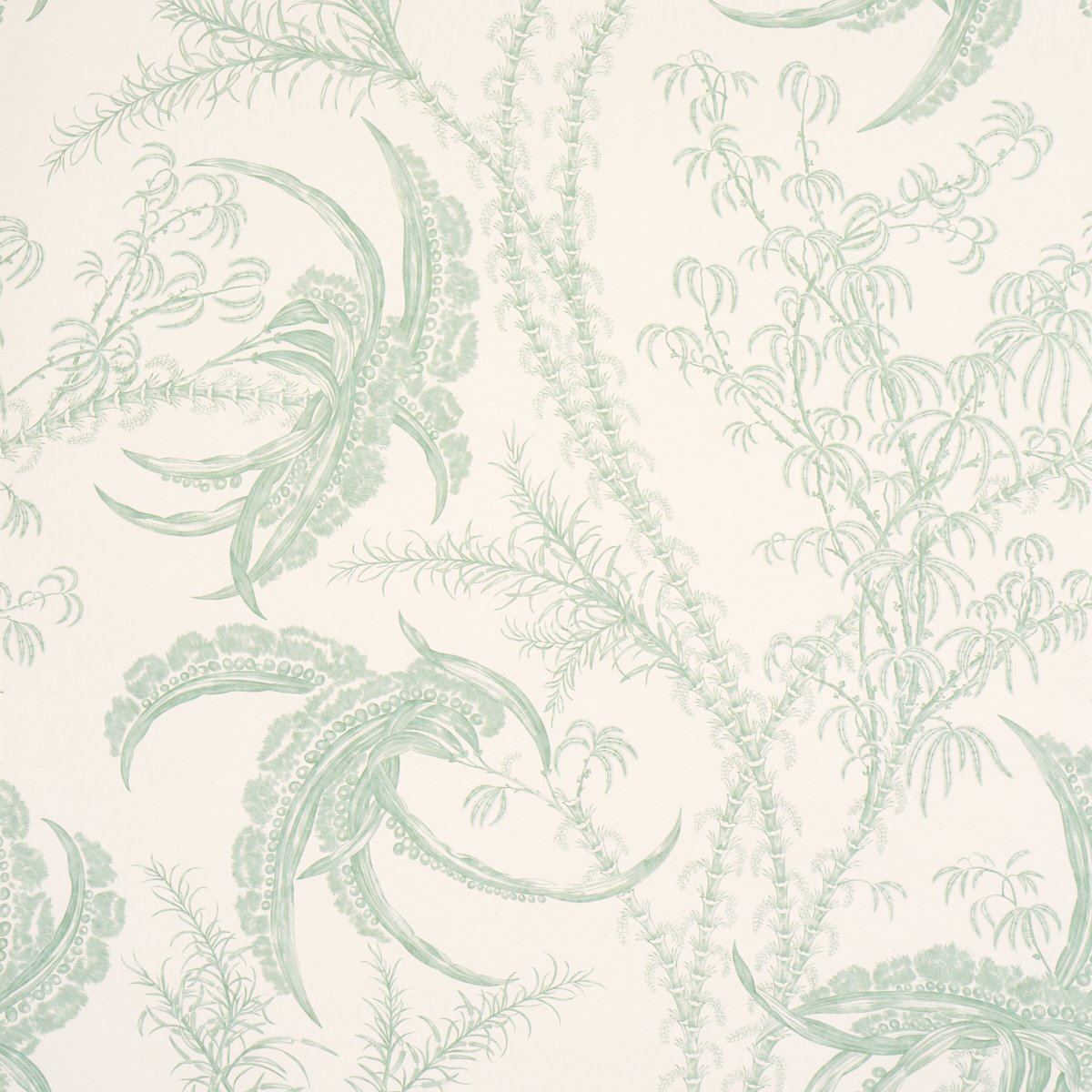 5008721.jpg Ocean Toile EUCALYPTUS ON LINEN Wallcovering by Schumacher - Image 1