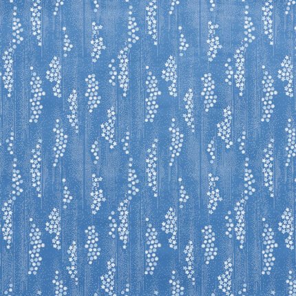 TAKI FLORAL INDIGO Wallpaper by Schumacher
