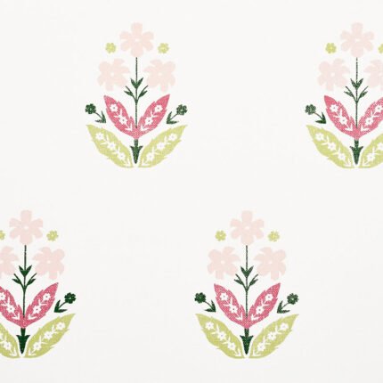 FLOWERET PAPERWEAVE SPRING Wallpaper by Schumacher