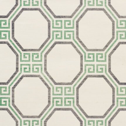 OCTAVIA SISAL JADE Grasscloth Wallcovering by Schumacher
