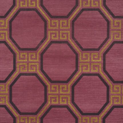 OCTAVIA SISAL GOLDEN PLUM Grasscloth Wallcovering by Schumacher