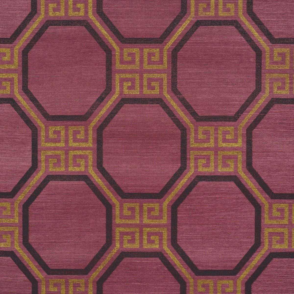 5008937.jpg OCTAVIA SISAL GOLDEN PLUM Grasscloth Wallcovering by Schumacher - Image 1