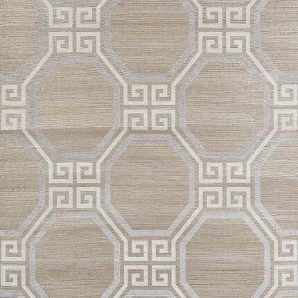 OCTAVIA HEMP SHIMMER QUARTZ Grasscloth Wallcovering by Schumacher