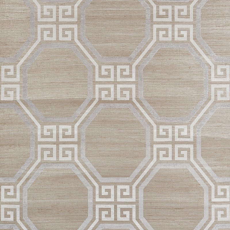 5008980.jpg OCTAVIA HEMP SHIMMER QUARTZ Grasscloth Wallcovering by Schumacher Orient Express Wallpaper SCH-5008980