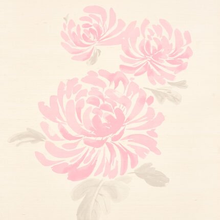 Hana Sisal PINK Wallpaper by Schumacher