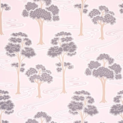 TREE RIVER BLUSH Wallcovering by Schumacher