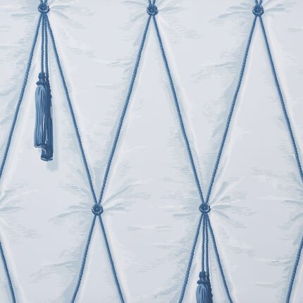 DRAPERY BLUE Wallpaper by Schumacher