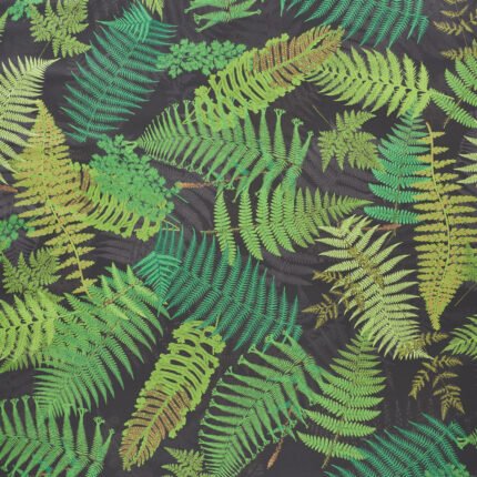 FERNARIUM BLACK & LEAF Wallcovering by Schumacher