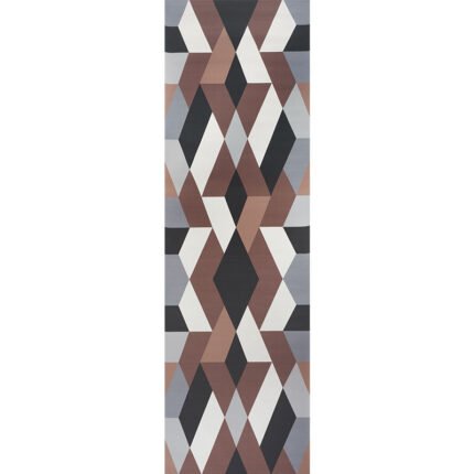 DECO DIAMONDS PANEL CARBON Wallpaper by Schumacher