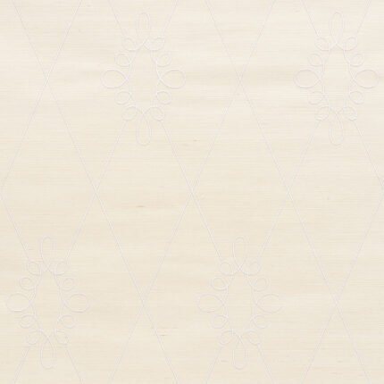 SYLVIE EMBROIDERED SISAL IVORY Grasscloth Wallcovering by Schumacher