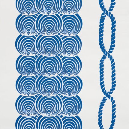 CORALLINE BLUE Wallpaper by Schumacher