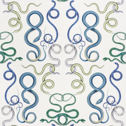 GIOVE EMERALD & SAPPHIRE Wallcovering by Schumacher Charlap Hyman & Herrero Wallpaper SCH-5009460