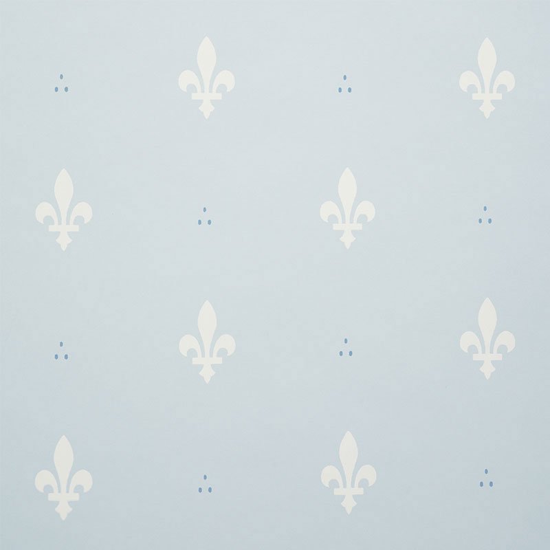 5009501.jpg FLEUR DE LIS MINERAL Wallpaper by Schumacher - Image 1