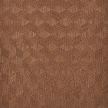 CHEVRON INLAY WALNUT Wallcovering by Schumacher