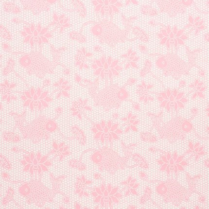 LOTUS BATIK PINK Wallcovering by Schumacher