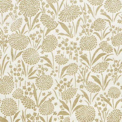 CHRYSANTHEMUM SISAL GOLD Grasscloth Wallcovering by Schumacher