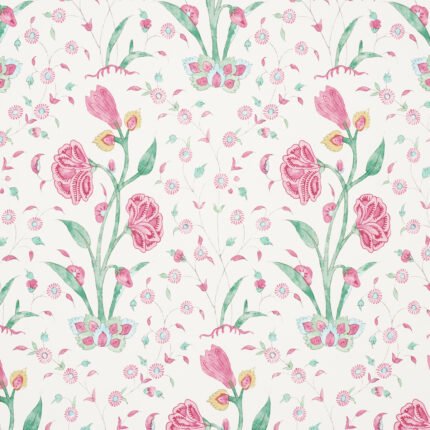 KHILANA FLORAL PINK Wallcovering by Schumacher