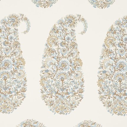 SHIRALA PAISLEY AQUA Wallcovering by Schumacher