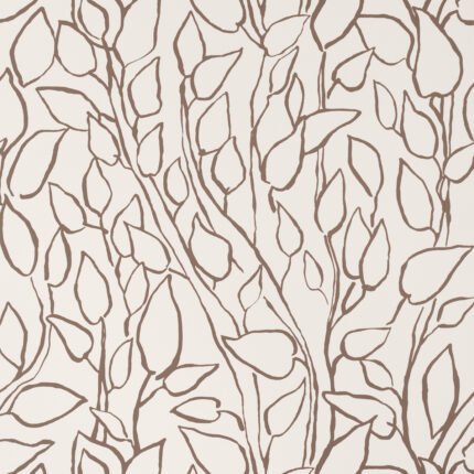 SOLANDRA VINE BROWN Wallpaper by Schumacher