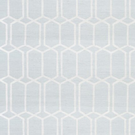 MODERN TRELLIS SISAL SKY Grasscloth Wallcovering by Schumacher