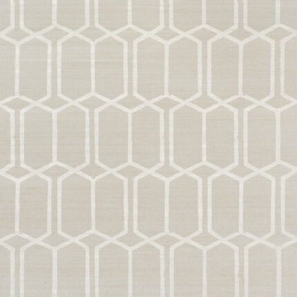 MODERN TRELLIS HEMP SHIMMER MOONSTONE Grasscloth Wallcovering by Schumacher