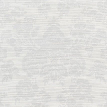 SIMONE DAMASK GRASSCLOTH SILVER Grasscloth Wallcovering by Schumacher