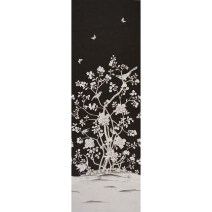 CHINOIS PALAIS VINYL PANEL NOIR Wall Mural Panel by Schumacher